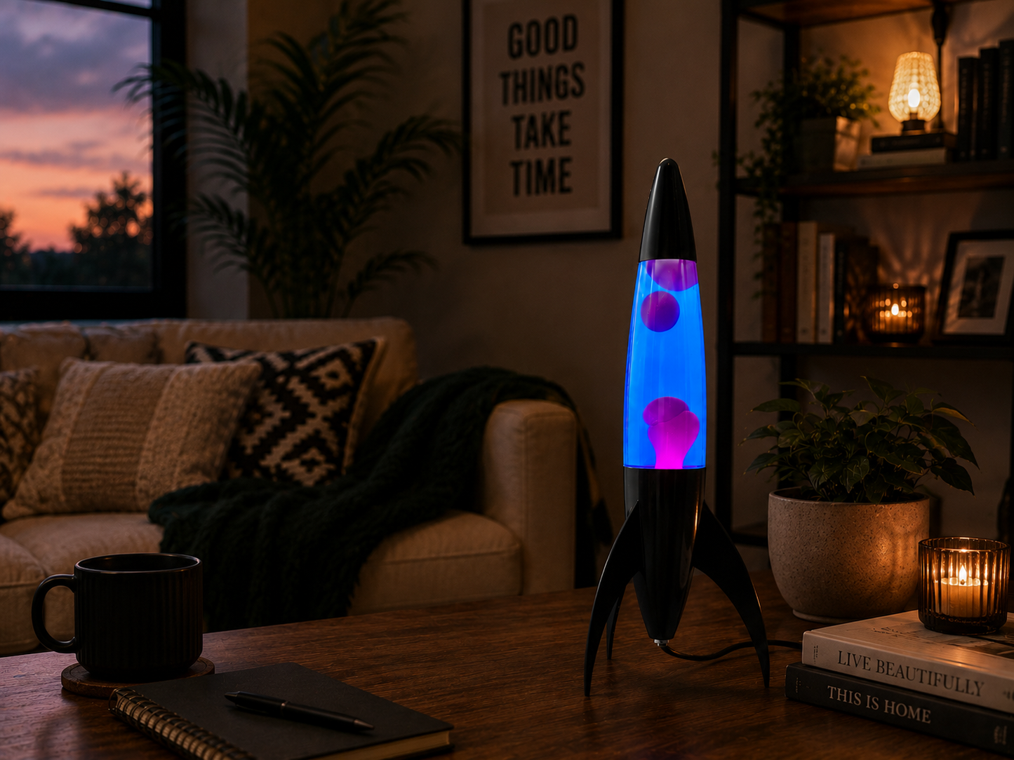 Rocket Lava Lamp 18"